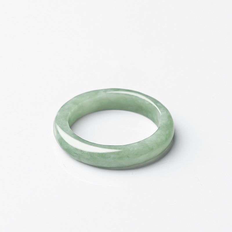 Grade A Jadeite Jade Solid Band Ring
