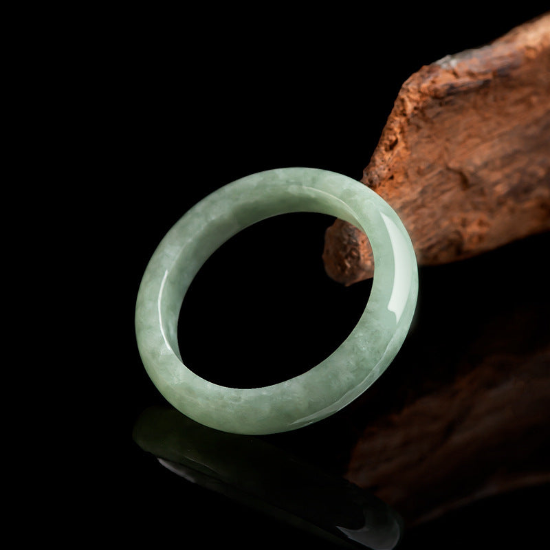 Grade A Jadeite Jade Solid Band Ring