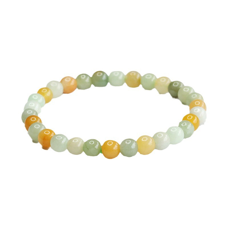 Multi-Color Jadeite Jade Beaded Bracelet
