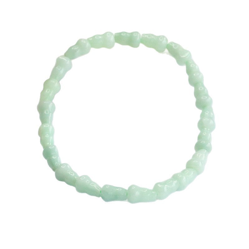 Burmese Grade A Jadeite Gourd Beaded Bracelet