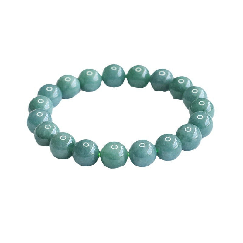 Blue Water Jadeite Jade Beaded Bracelet